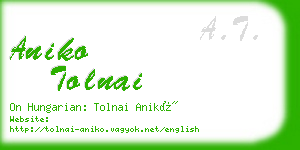 aniko tolnai business card